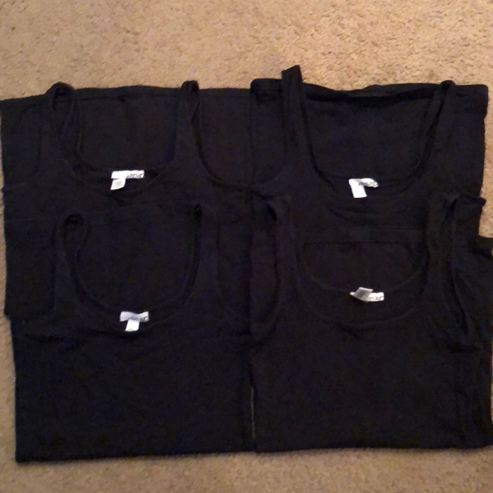 4 Abound Black tank tops